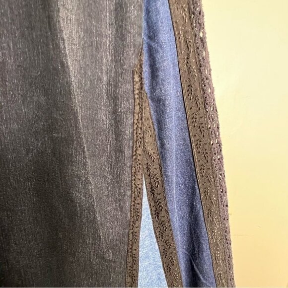 Vintage French Dressing Upcycled Bell Bottom Jeans Wide Leg Baggy 70s Style - Picture 7 of 16